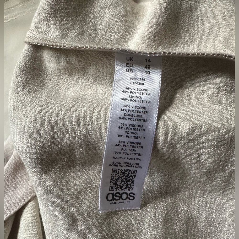 ASOS Elegant Strapless Cream Dress - Picture 11 of 11